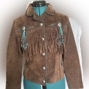 SUEDE FRINGED JACKET
